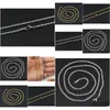 Chains New Hip Hop 18K Gold Plated Stainless Steel M Twisted Rope Chain Womens Choker Necklace For Men Hiphop Jewelry Gift Wholesale D Dhz0M