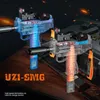 Gun Toys New Electric Soft Bullet Submachine Gun Uzi Toy Gun Model Shooting Toy Gunner Gun Outdoor Toy Barn och vuxna Bästa gåva YQ240413WPQQ