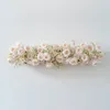 Dekorative Blumen rosa Gypsophila Rose Daisy künstliche Blumenreihe Arrangement Hochzeitsbogen Kulisse Dekor Baby Atem hängende Blumenparty