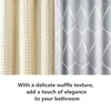 Cortinas de ducha cortina de tela elegante diseño de gofres duradero decoración de baño impermeable para el hogar el más