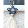 Декоративные фигурки хлопок тканый гобелен Evil Eye Macrame стена, висящая с счастливым турецким для домашнего декора