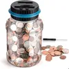 Nouveauté des articles électroniques Piggy Bank Counter Coin Digital LCD Compte Counting Money Saving Box Jar Coins Stockage pour USD Euro Gifts UK Drop DHP4G