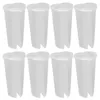 Tasses jetables Paies 20pcs Caree Coutre Tasse en plastique à double grille épaissis