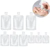 Bouteilles de rangement 100pcs 30-100 ml Taille de voyage Taille de voyage vide Piste de socle de socle pour toilettes pour toilette Shampooing Gel Gel Sacs Cosmetic