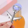 Aviar aeronaves Keychain Abridores de cerveja Plane formam cerveja Keyring Birthday Wedding Party Presente Chaves Chaves