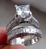 Whole Zircon ring a pair of personalized diamond set wedding ring Bride Band Rings finger for Women8457287