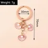 Keychains Lanyards Leuke Summer Beach Shell Charms Keychain voor autosouvenir geschenken voor vrouwelijke mannen handtas hangers sleutels diy accessoires