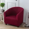 Couvre-chaise club de club de canapé unique pour salon élastique Défilé protecteur protecteur couleur Couleur Spandex Home El 1pc