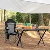 Camp Furniture Pliant Camping Table Hauteur réglable 4-6 Personnes Aluminium léger Rold-up pour extérieur