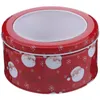 Bouteilles de rangement Jar de bonbons de Noël Favors de fête de Noël CONTENSEURS BIN CHIC Treats Bags Case Tinplate Child