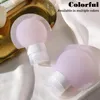 Storage Bottles 60/90ml Outdoors Travel Press-type Silicone Lotion Dispenser Bottle Compact Empty Refillable Shampoo For Shower Gel