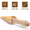 Skedar kök matlagningsverktyg beechwood pizzelle rullande rullande mögel grädde horn is ergonomisk diy krumkake användbara tillbehör