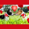 Hundekleidung 10/20/30PCs Liebe Bowties Pet Cat Plüsch Bögen Valentinstag Pflege Slidsable Bowtie für kleine Hundezubehör