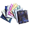 Nekbanden modieus pak mannen paisley tie patroon pocket square zakdoek zijden hankies voor drop levering mode accessoires otjdg