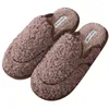 Slippers warme paren zachte pluche slip-on huisschoenen comfortabele pluizig preppy non-slip voor huis binnen