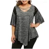 Women's T Shirts Summer Plus Size Casual T-shirt 7XL 6XL 5XL Fashion Lace Irregular Lotus Leaf Sleeve Shirt Short