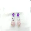 Stud Earrings Jewelry Japan And South Korea Style Temperament Bright Red Eardrop E62 Texture Individuality Is Simple