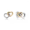 Stud Earrings Two-color Love Heart For Woman Classic Women's 2024 Trend Luxury Party Jewelry 32 Style Special Offer