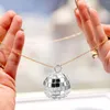Figurine decorative 20pcs Mini Disco Ball Charm Heechain Collana sospesa a sospensione