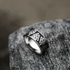 Vintage Viking Valknut Ring Nordic Dragon Pattern Rings for Men Fashion Amulet Bijoux Cadeaux