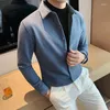 Men's Casual Shirts 2024 Spring And Autumn Shirt Fashion No Iron Fitted Luxury Solid Large Sleeves Elastic Business Versatile Q73