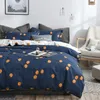 Bedding Sets Plaid Quilt Comfortable King Size Solid Color Full Pillowcase & Duvet Cover Set