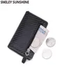 Углеродное волокно RFID -держатель кошельки для мужчин застежка -молния Money Money Money Bag Male Mini Slim Magic Swalle Маленький мешок для человека для человека 2204651678