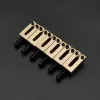 Kable Brass Sidle 6pcs/Lot Pure Brass Flat Top Bridge Saddles 10,5 mm/10,8 mm dla gitarowych części gitarowych gitar tremolo