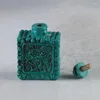 Des figurines décoratives élaborées intéressantes chinoises artificielles turquoise résine à la main de dragon sculpté à main