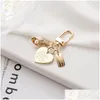 Keychains lanyards schattige Pearl Shell Keychain Ins metalen sieraden sleutelhang accessoires Creative Small Gift Bag Pendant Drop Delivery Fa Dhbre