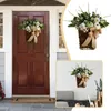 Party Decoration Door Flower Basket Pumpkin Wreath Simulation Rattan Hanging Decorative Wall