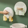 Kitchen Storage Pot Lid Rack Wall Mounted Adjustable Cutting Board Shelf Hanging Cover Holder Cooking Utensil And Organizer