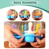 Baking Moulds 7 Holes Ice Cream Pops Mold Silicone Ball Maker Popsicles Molds Baby Fruit Shake Home Kitchen Accessories Tools