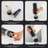 Electric Automatic Salt and Pepper Grinder Battery Power Spices Grinde with LED Adjustable Spices Grinder Seasoning Bottles 240407