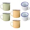 Muggar 6st mugg te dricker kopp vintage stil kaffevatten små koppar för hemmakontor reser camping