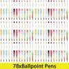 Pennen 78pcs Beadable Pens Bead Ballpoint Pennen Garned Pennen Craft Pen Gift Supplies For Kids Students Office School Diy Pen Making