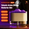 Luftbefeuchter 300ml 7 Bunte Lichter Vulkanflamme Diffusor Vulkanbefeuchter Diffusoröle Mini Diffusor Aroma Diffusor für zu Hause