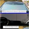 Car Sunshade Protection Accessories Retractable Sun Shade Protector Parasol Front Window Er Curtains Interior Windshield Drop Delivery Dh6Ls