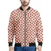 Giacche da uomo Cartoon Fruit Mela 3D Stampato per uomini Donne Oversize Felta Fresco Street Bomber Caser Copia Top Paint