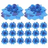 Decorative Flowers 50 Pcs Fake Silk Bridesmaid Christmas Tree Decorations Artificial Rose Heads Without Stems To The Cemetery