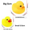 Badspeelgoed 15-120 stks 3,5/5 cm piepende duckie duckie duckie dobberspeeltjes baby zwembad douche water speelgoed voor babyspeelgoed 0 12 maanden 240413