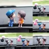 New Car Decoration Cute Cartoon Couples Action Figure Figurines Balloon Ornament Auto Interior Dashboard Accessories for Girls Gifts