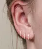 6mm/8mm/10mm små hoopörhängen för kvinnor män guld silver färg enkel minimal liten cz lage örat piercing huggie8409904