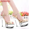 Dance Shoes Sexy 15-17 CM High-Heeled Sandals Nightclub Pole Dancing Model High Heels Women's Q-054