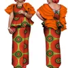 2021 الملابس النسائية الأفريقية الخلفية من ملابس أنقرة أنقرة الأنيقة مزاج ملابس أفريقية من الملابس WY7643