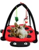 Kırmızı Beetle Fun Bell Cat Tent Pet Oyuncak Hammock Oyuncak Kedi Kedi Çöp Ev Ürünleri Kedi Evi7628694