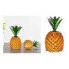 Figurine decorative a taglio 3D Crystal Pineapple Ornant Scultura fatta a mano Statue di carta da collezione Decor desktop Office Desktop