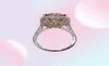 Luxe 8CT Diamond Ring 14K White Gold Sieraden Moissanite Court Betrokkenheid Wedding Band Ringen voor Women Bridal Party Accessory LJ27107798
