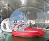 Entrega Atividades ao ar livre 4x3m 5x3m Gigante de Natal Globo de neve inflável com túnel para 6488307