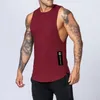 Men's Tank Tops Solid Color Men Vest Casual Stylish Summer With Letter Decoration Wide Shoulder Straps For Streetwear